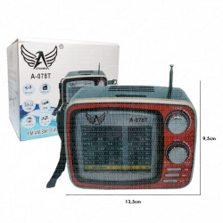  - Som - preta - Central - unidade    Cod. RDIO PORTTIL A-078T